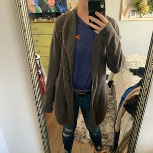 Barefoot dreams charcoal grey cardigan